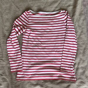 ANN MASHBURN Long-Sleeved Boatneck Tee